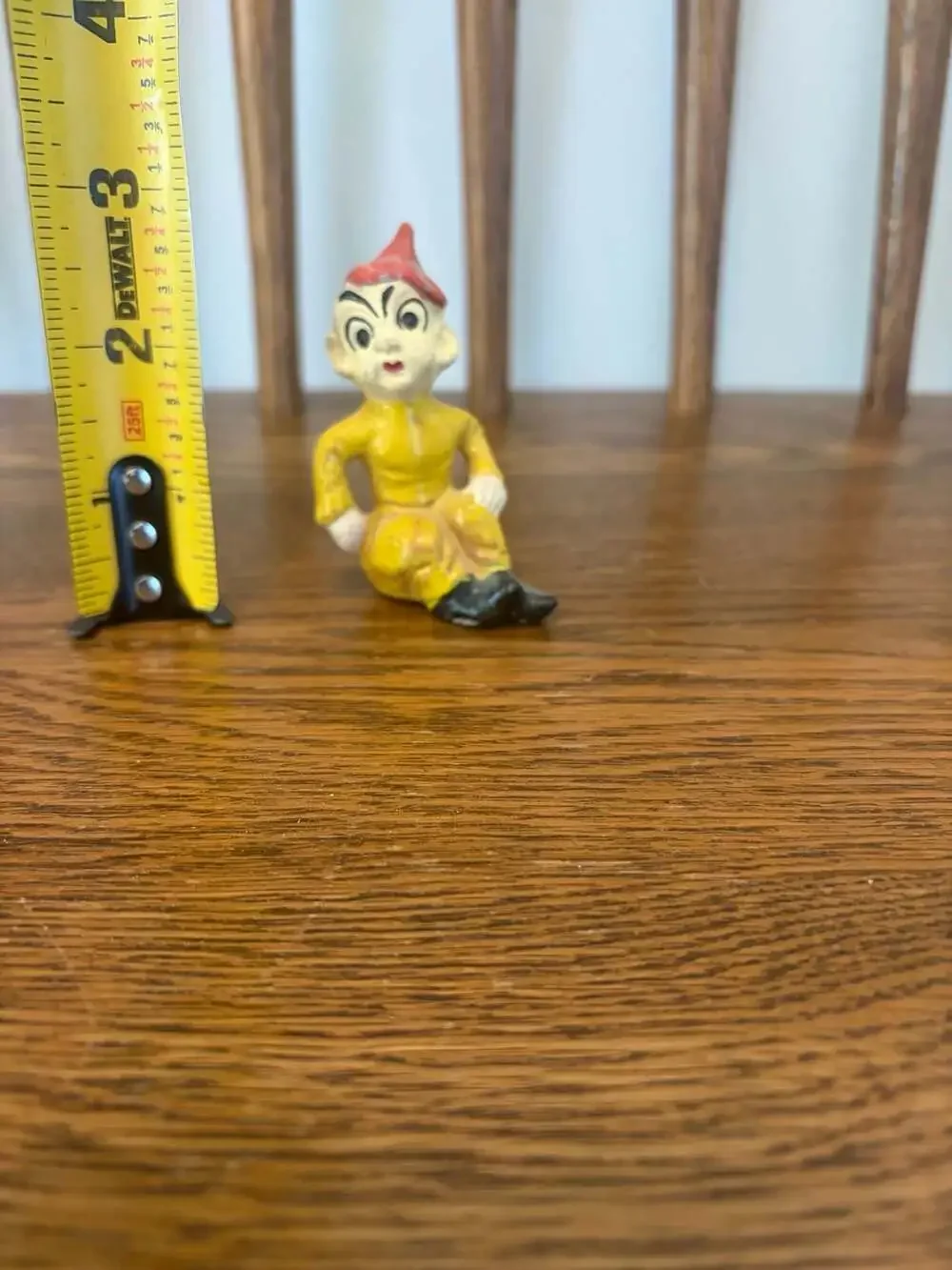 Vintage Hand Painted Ceramic Jester Elf Figurine